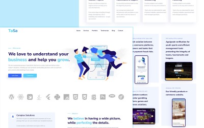 TaSa - Agentur Portfolio Landing Page Template