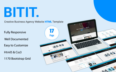 BITIT - Website-sjabloon voor creatief bedrijfsbureau