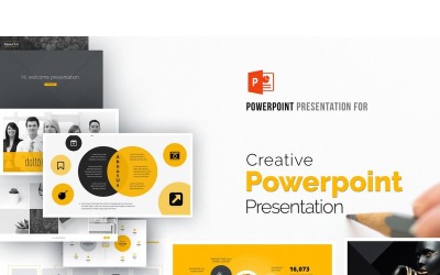 Creative Business  Presentation PowerPoint template