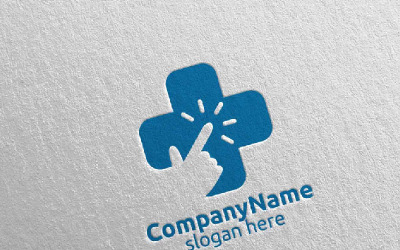 Haga clic en Cross Medical Hospital Design 40 Logo Template