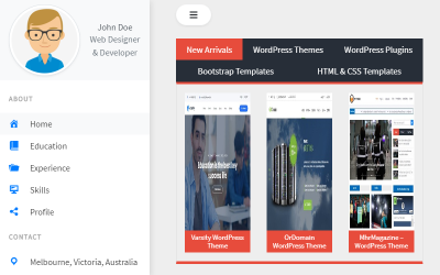 MhrPortfolio - Portfolio WordPress-thema
