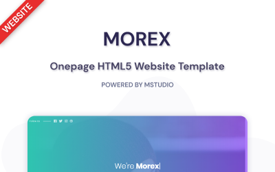 Morex - Modèle de page de destination