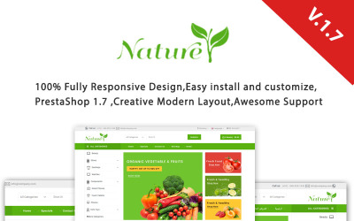 Reszponzív Nature Responsive PrestaShop sablon 99815