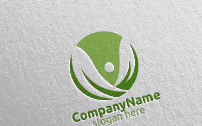 Zdravotní péče kříž lékařské nemocnice 61 Logo šablona