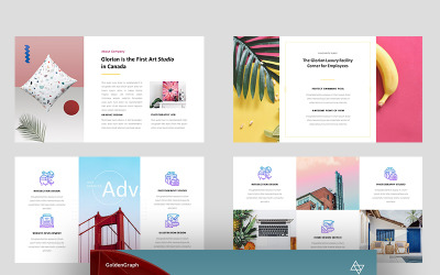 Template PowerPoint #99850 "Glorian Creative Business"