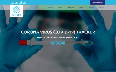Carona - Corona virus (COVID-19) Medical Website Template