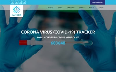 Carona - Corona virüsü (COVID-19) Tıbbi Web Sitesi Şablonu