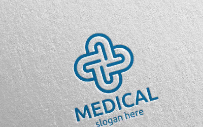 Cross Medical Hospital Design 65 Logo Template