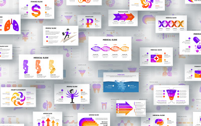 Królewskie infografiki - szablon Keynote