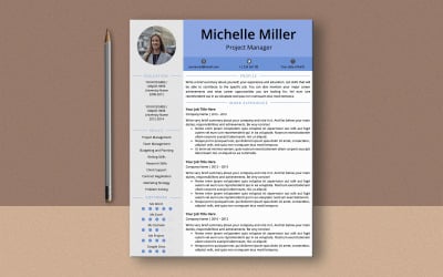 Michelle Miller Ms Word Özgeçmiş Teması