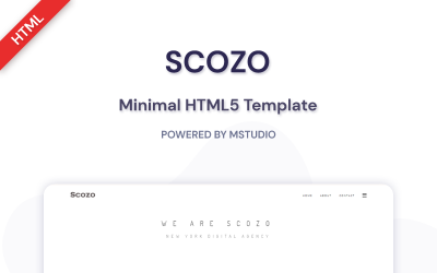Scozo - Minimale HTML5-Website-Vorlage