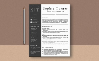Sophie Turner Ms Word Functional CV Resume Template