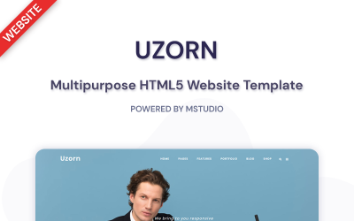 Uzorn - чуйний багатоцільовий шаблон веб-сайту