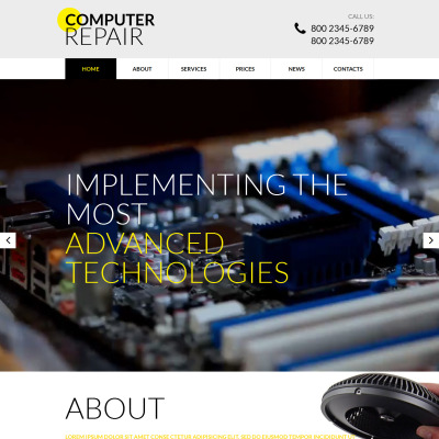 Computer Insite Website Template Video Background Website Templates | TemplateMonster