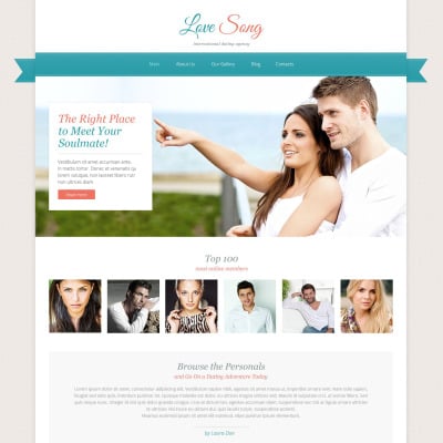 bootstrap dating site theme