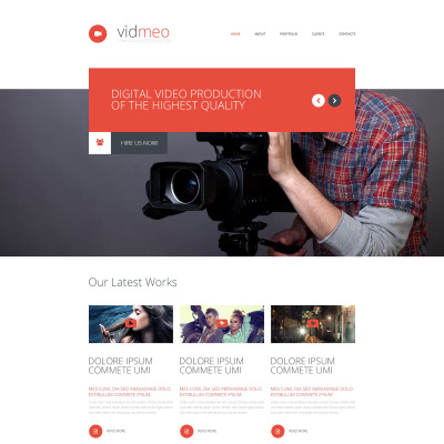 video gallery website template free download