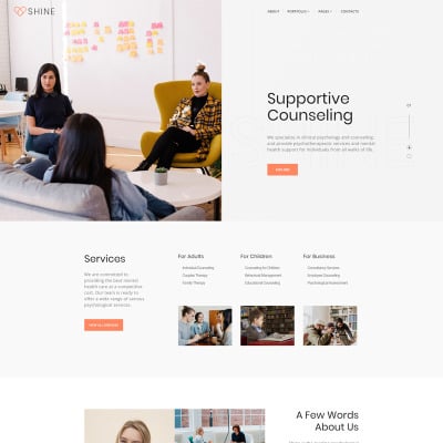 Minimalist HTML Template for Simple Websites - Novi
