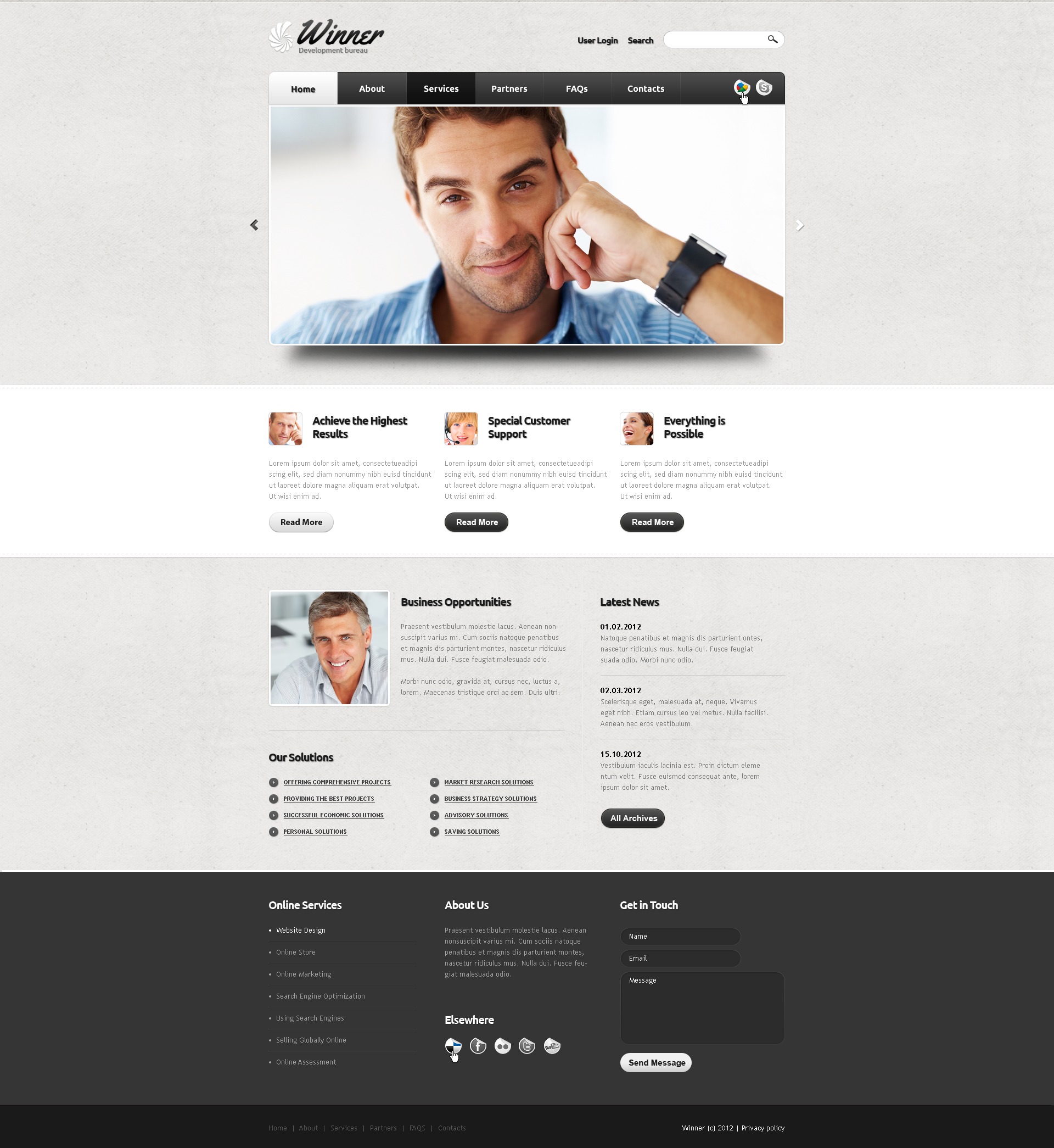 Business Website Template #40122