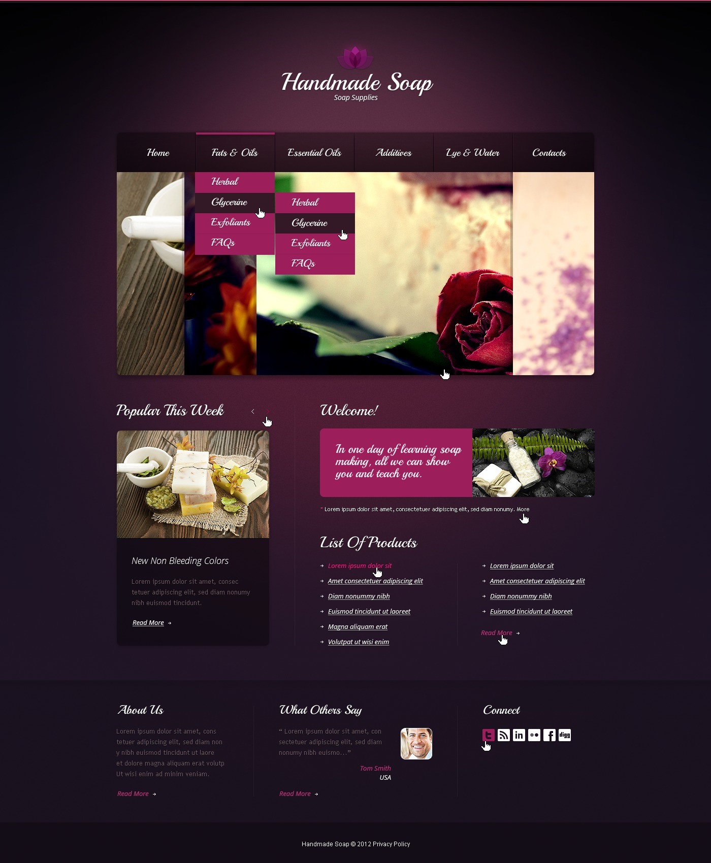 Crafts Website Template 40102