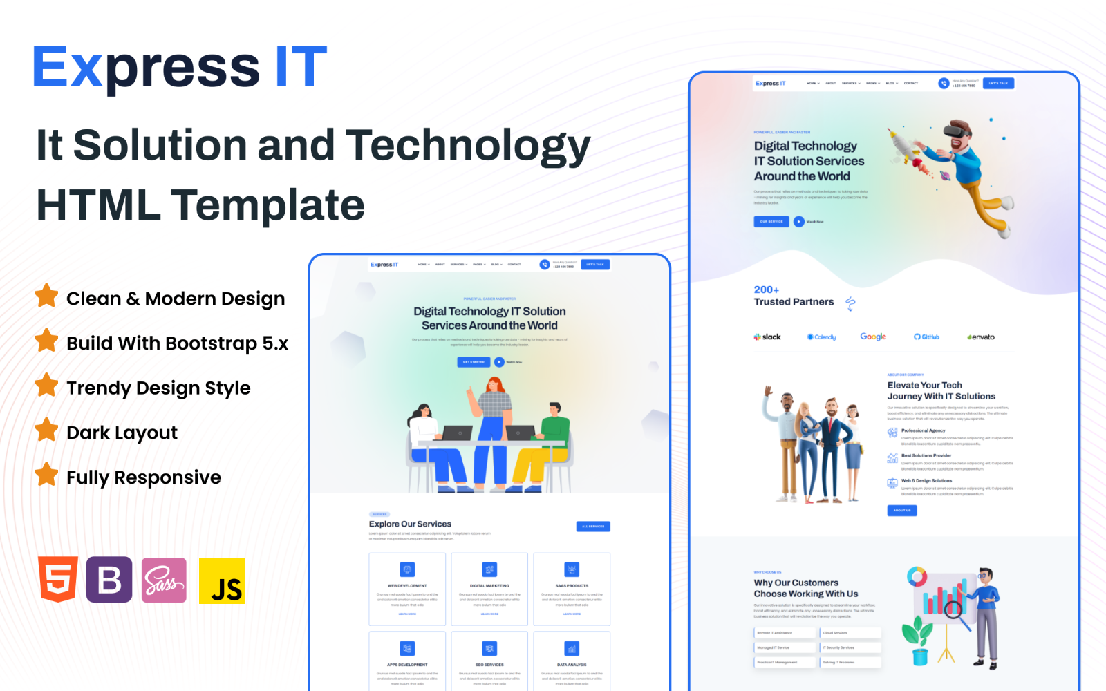 Express IT - It Solution and Technology HTML Template