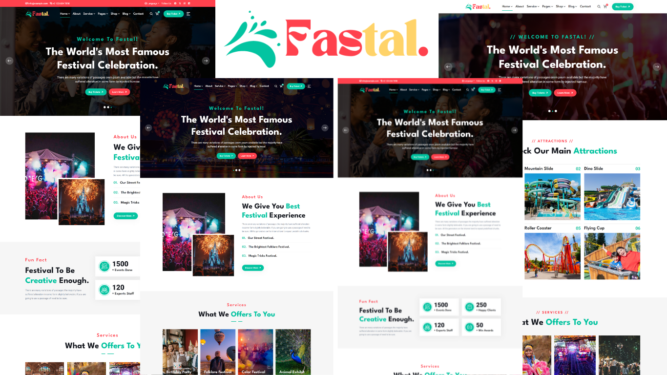 Fastal - Festival And Park HTML5 Template