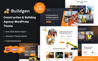 Buildgen - Construction & Building Agency WordPress Theme