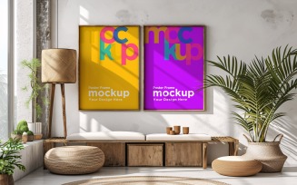 Frame Mockup with Vases and Decorative Items 49