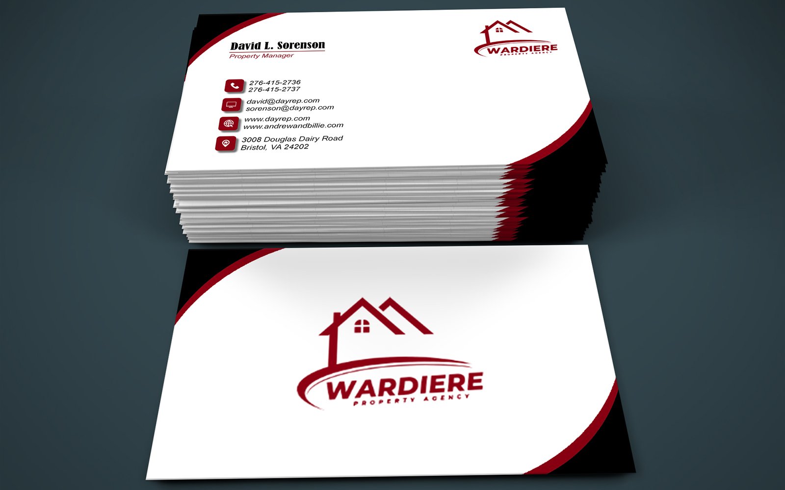 Template #401176 Business Card Webdesign Template - Logo template Preview