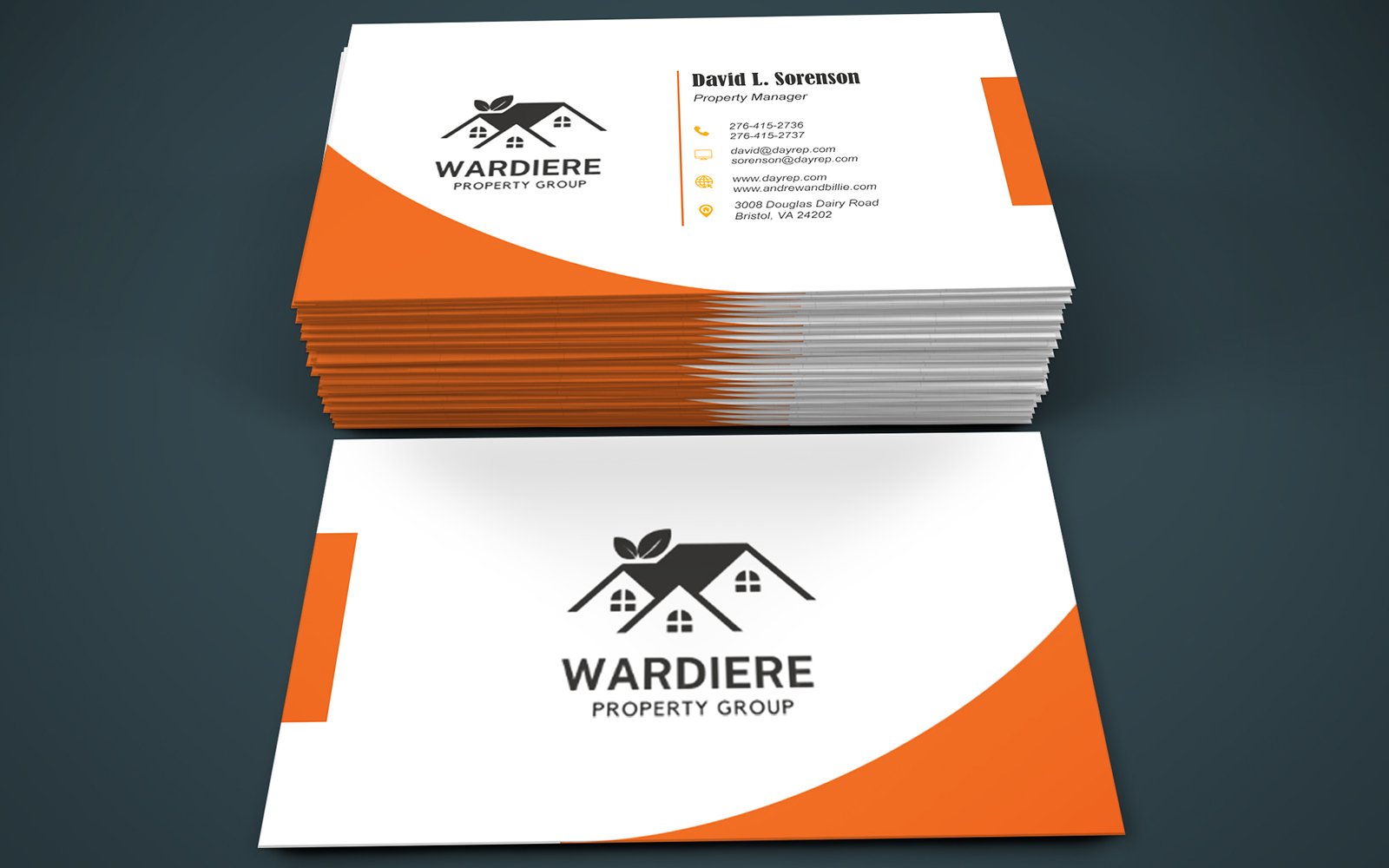 Template #401178 Business Card Webdesign Template - Logo template Preview