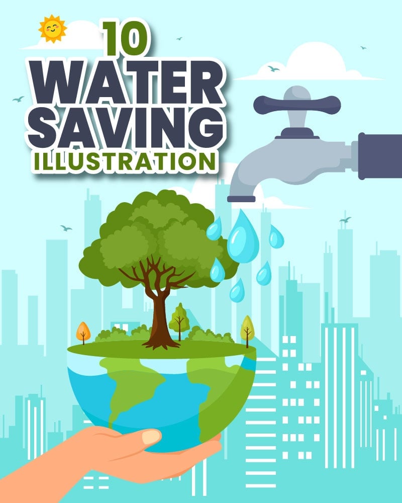 Kit Graphique #401183 Water Saving Divers Modles Web - Logo template Preview
