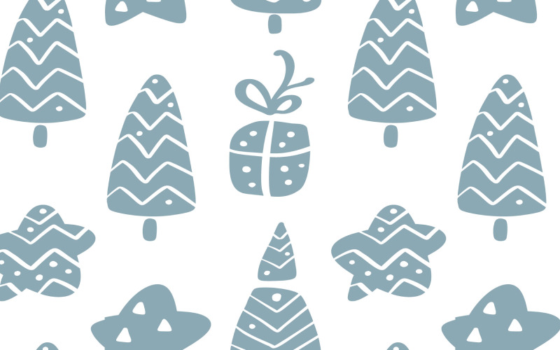 Christmas Elements Pattern Design