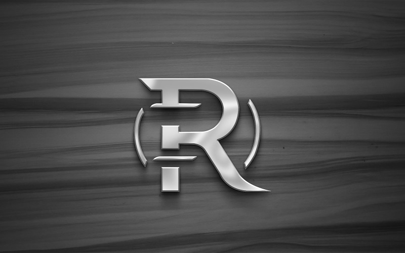 Creative R Letter Logo Design with Swoosh Icon Vector. Logo Template