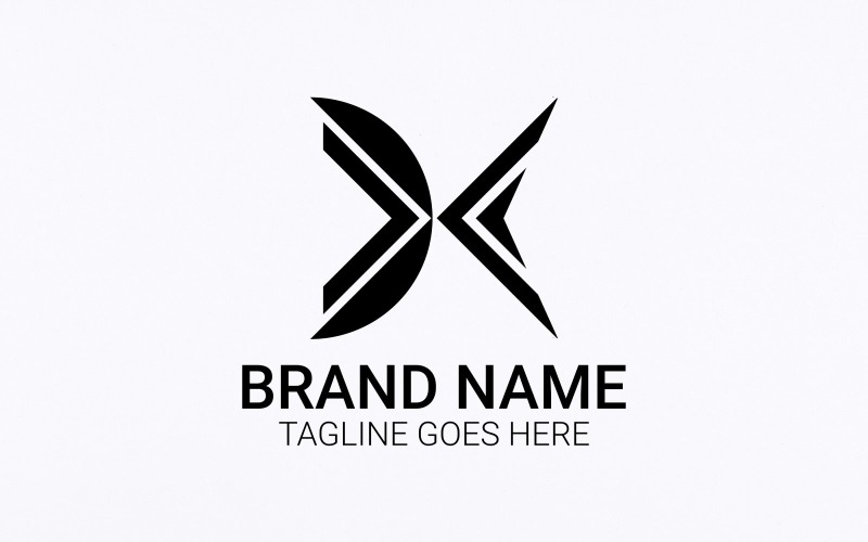 Flat design, x K LETTER monogram logo template Logo Template