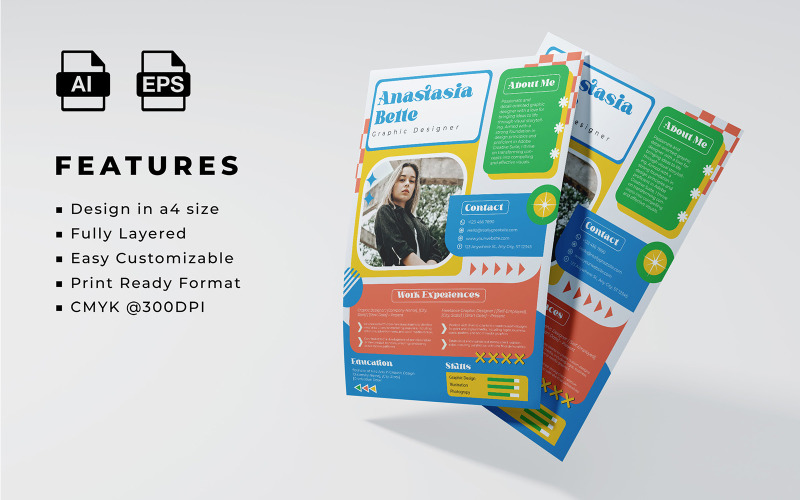 Resume and CV Template 013 Corporate Identity