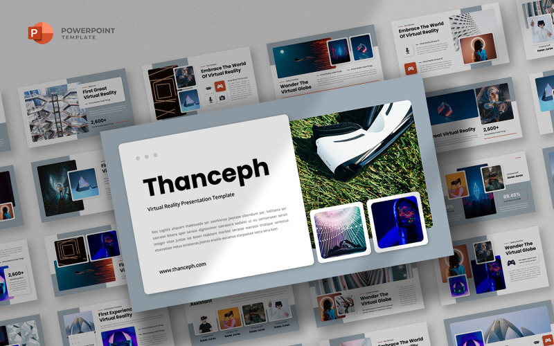 Thanceph - Virtual Reality Powerpoint Template PowerPoint Template