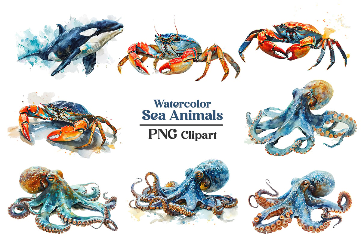 Kit Graphique #401275 Watercolor Illustration Divers Modles Web - Logo template Preview