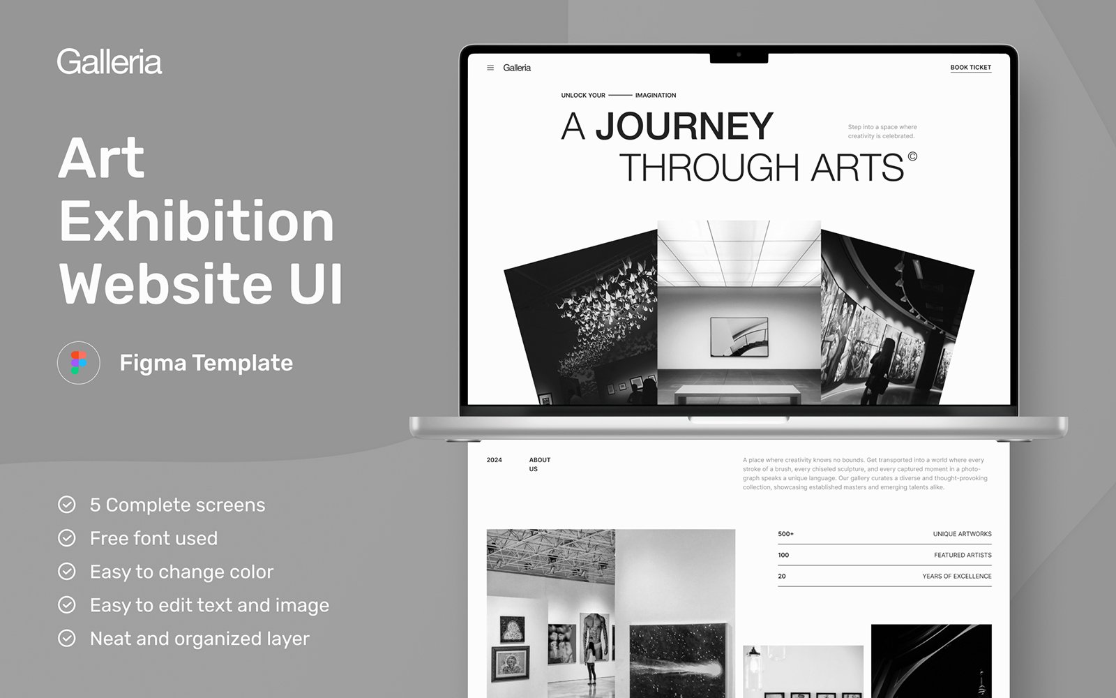 Template #401295 Exhibition Gallery Webdesign Template - Logo template Preview