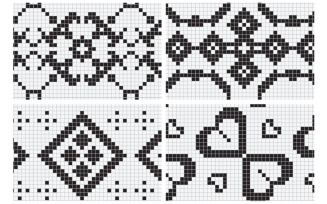 Embroidery Style Vector Patterns