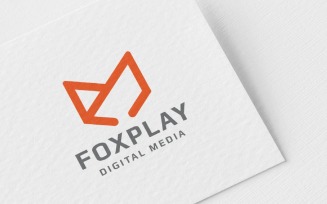 Fox Play Pro Logo Template