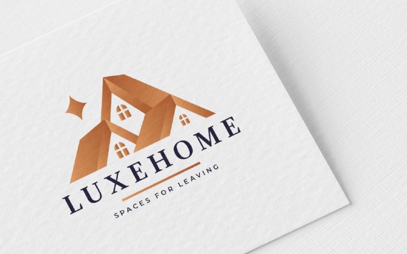 Luxe Home Real Estate Logo Logo Template