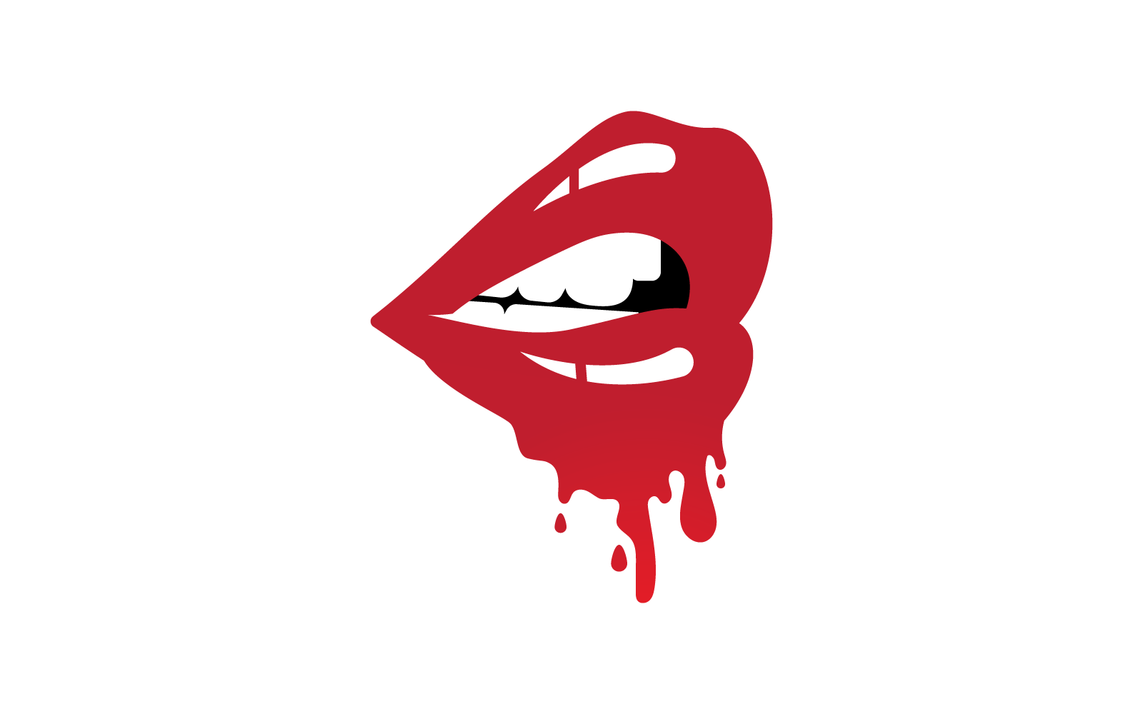Beauty lips women design illustration logo vector