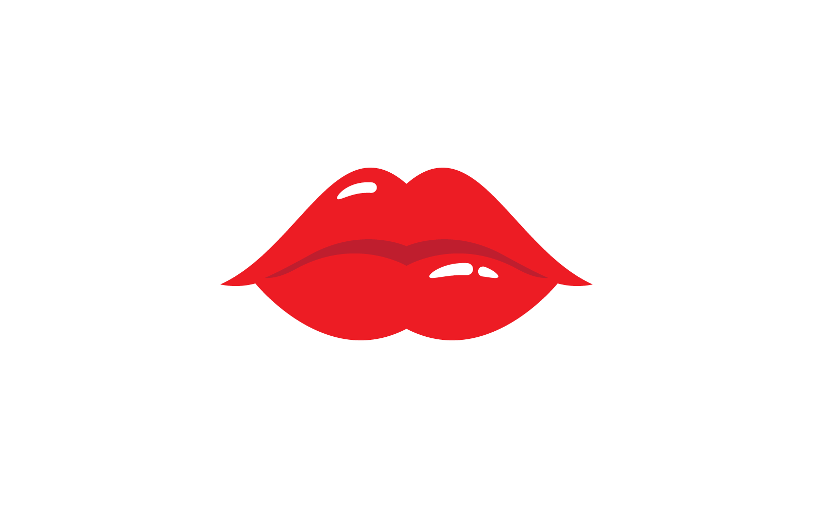 Beauty lips women design illustration template