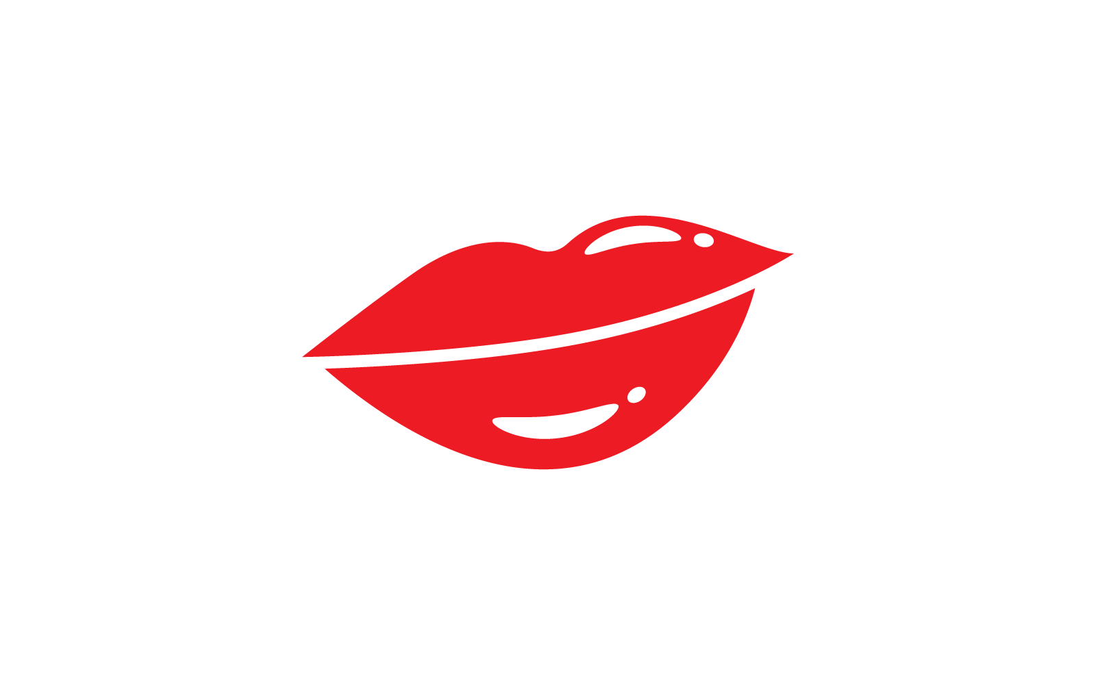 Beauty lips women design vector template Logo Template
