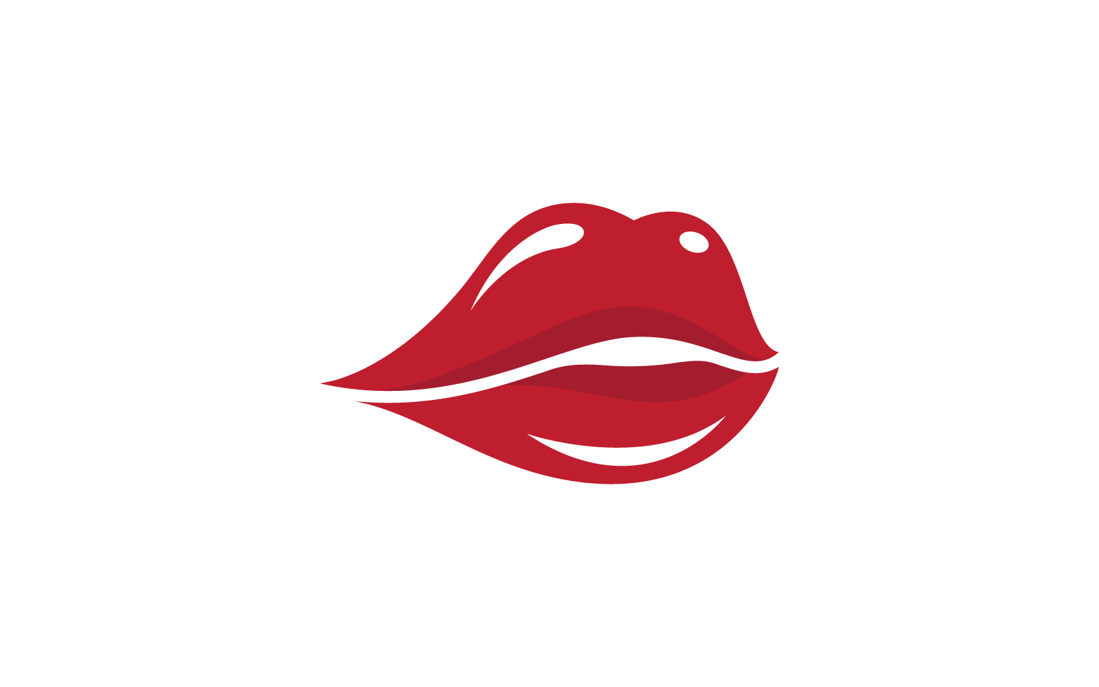Belleza labios mujeres ilustración logo vector