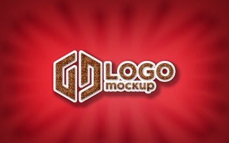 Burger Logo Mockup Template