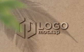Card Board Logo Mockup Template