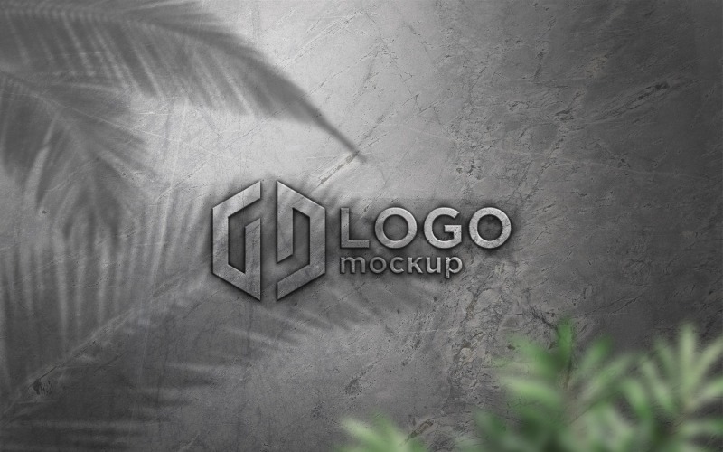 Concrete Logo Mockup Template Product Mockup