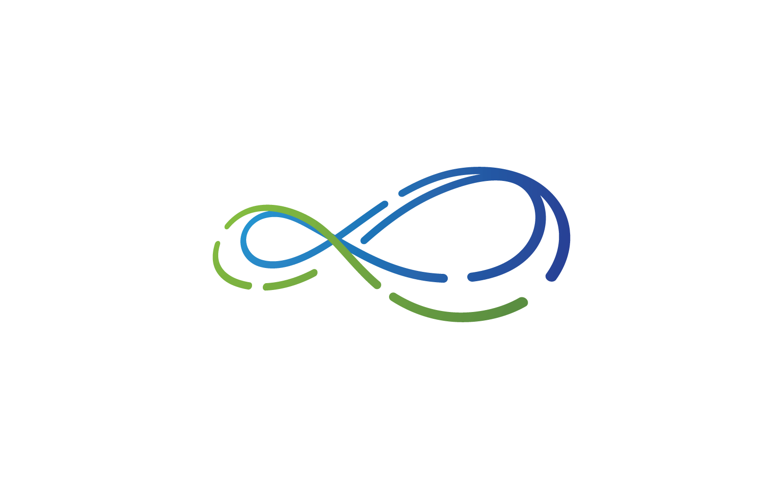 Diseño vectorial de plantilla de logotipo de ilustración infinita