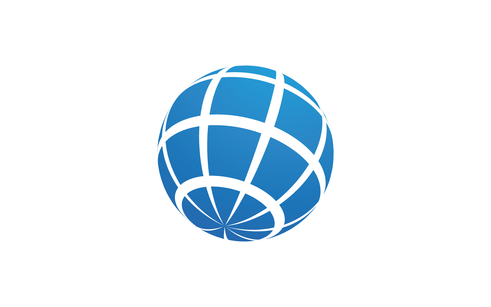 Global technology illustration logo vector design template