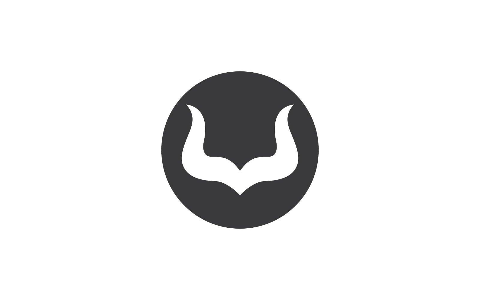 Horn logo vector flat design template